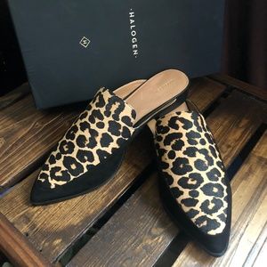 🍁SALE🍁 Halogen Corbin Leopard Mule